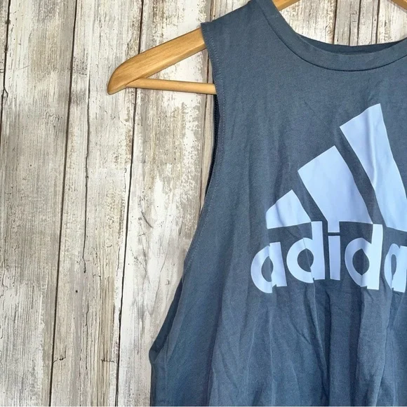 Adidas Blue Knot Front Tank - Picture 2 of 5